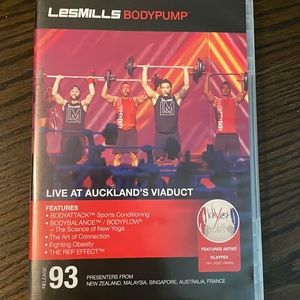 Les Mills Body Pump 93 cd,dvd,choreography notes